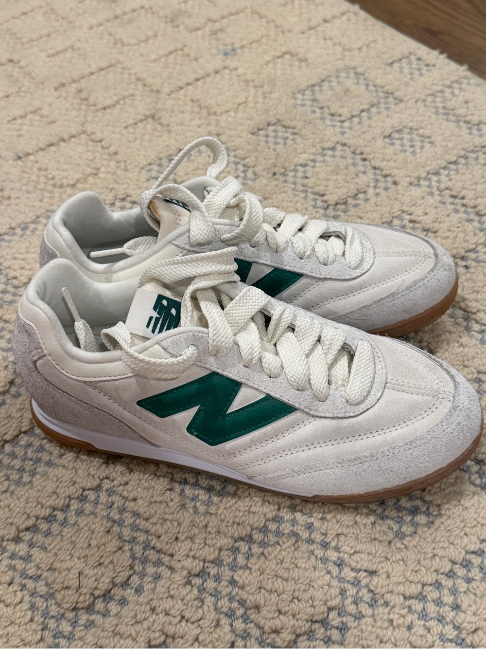 New Balance RC42 White Green Suede Sneakers Women’s Size 6.5 EU 39.5 - Picture 11 of 11